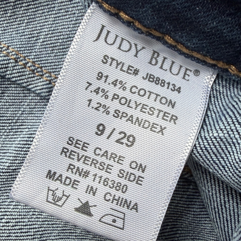 Judy Blue High Waist Button Fly Skinny Jeans - Picture 7 of 7